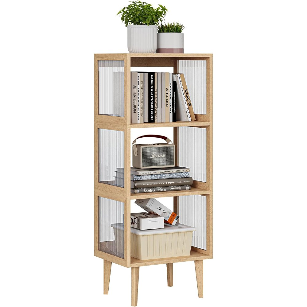4 Tier Book Shelf, Oak, detail 7