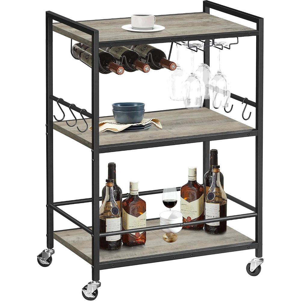 Bar Cart, Greige, view 8