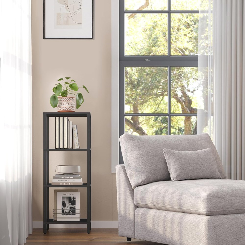 Bookshelf, Black, 14.5" wide, view 3