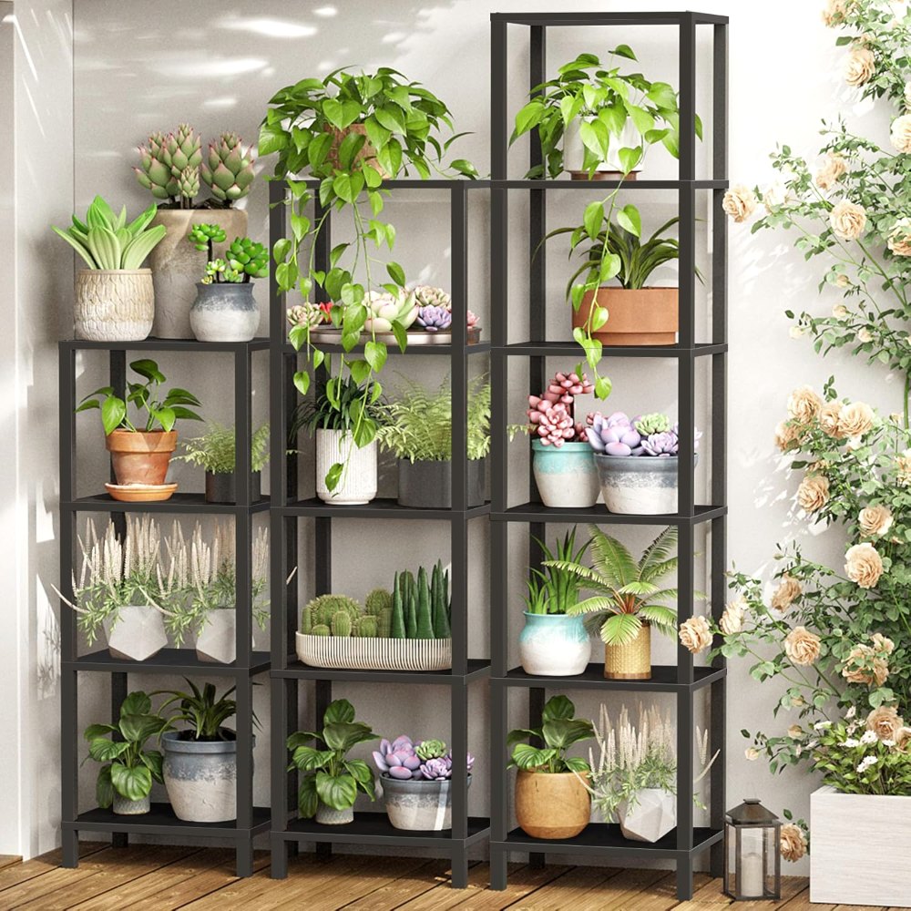Bookshelf, Black, 53.2" tall, view 6