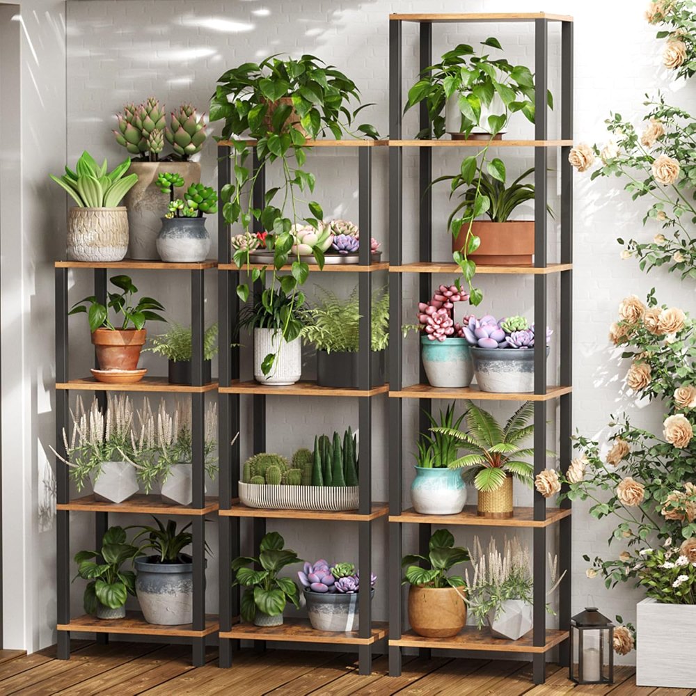 Bookshelf, Brown, 53.2" tall, view 6