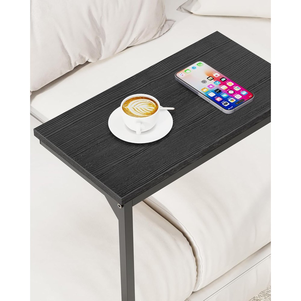 C Shaped End Table, Black, 15.8" wide, detail 8