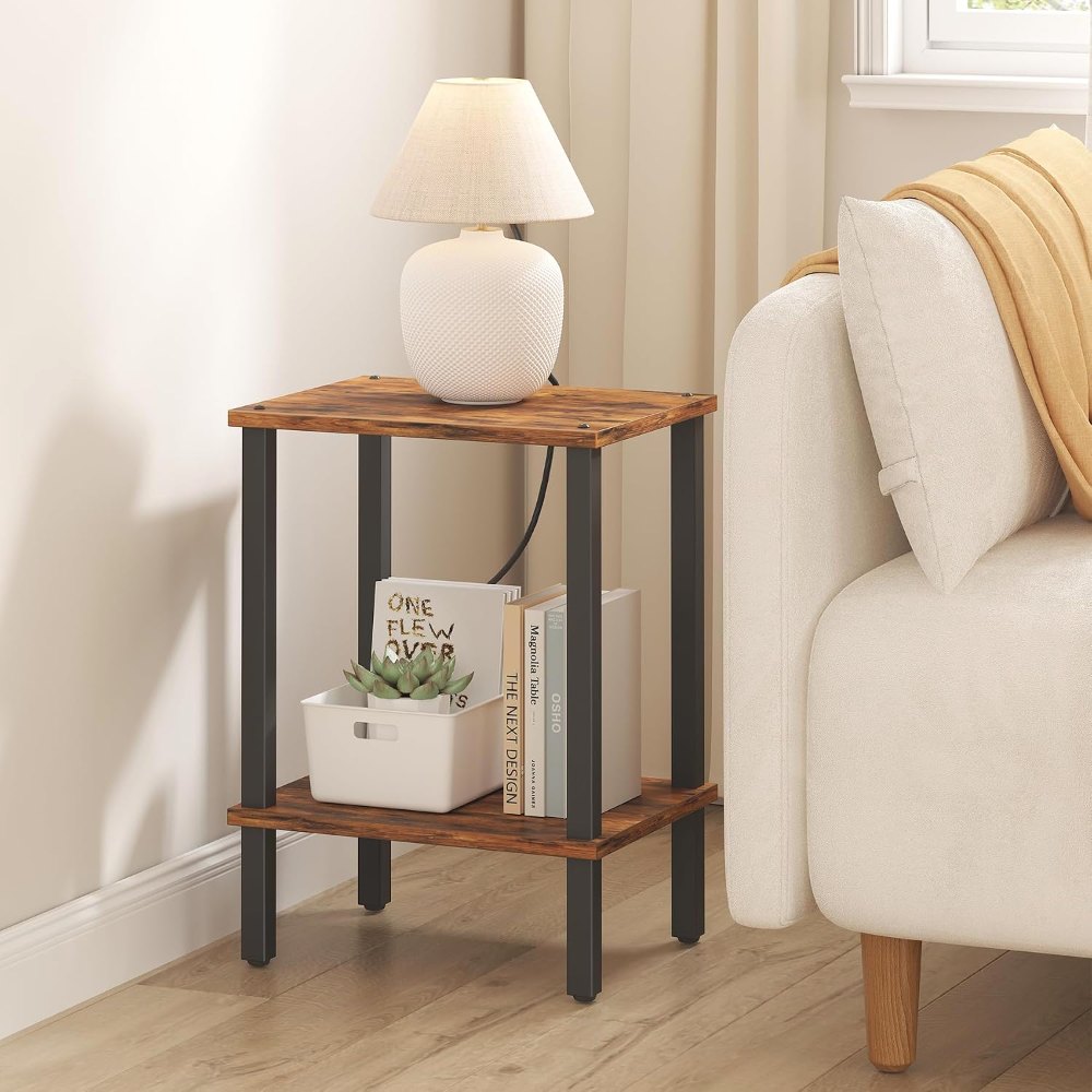 End Table, Brown and Black, view 3