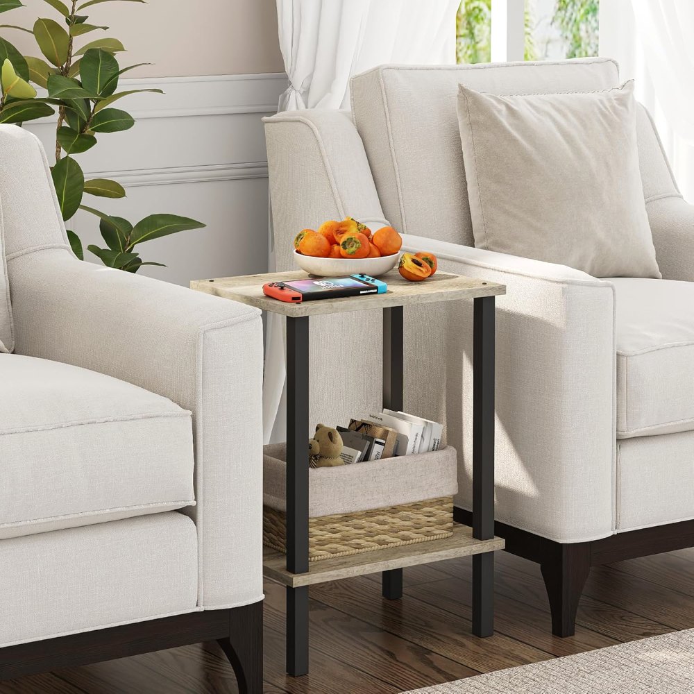 End Table, Greige, 15" wide, view 5