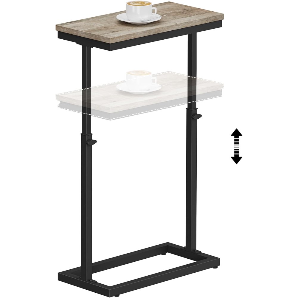 End Table, Greige, 7.9" wide, view 7