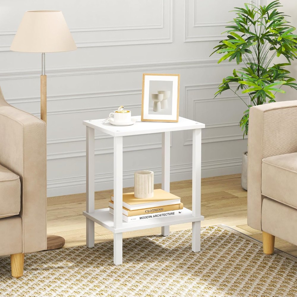 End Table, Pure White, view 4