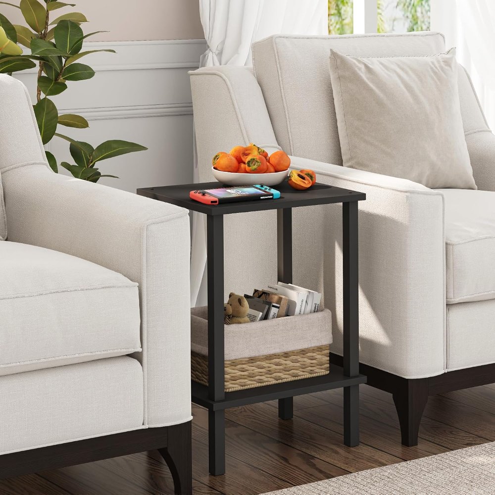 End Table, Set of 2, Black, view 4