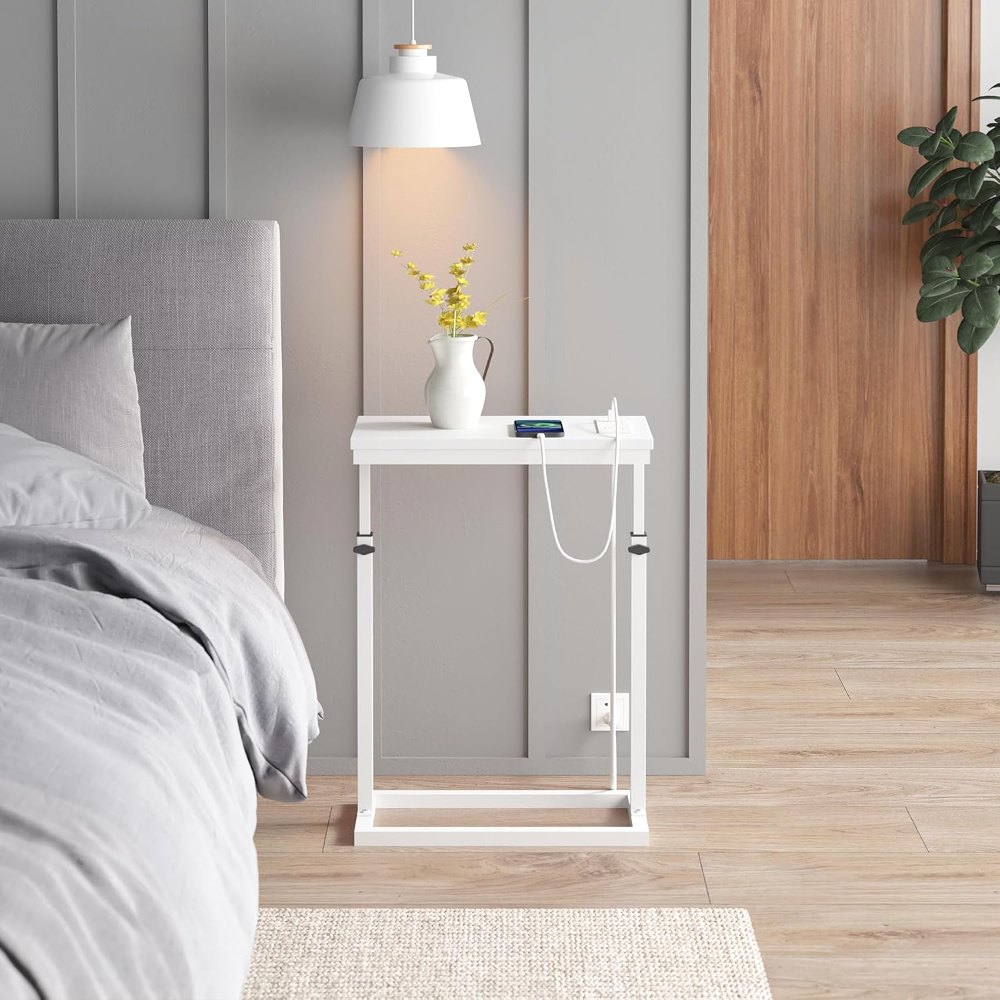 End Table, White, 15.7" wide, view 5