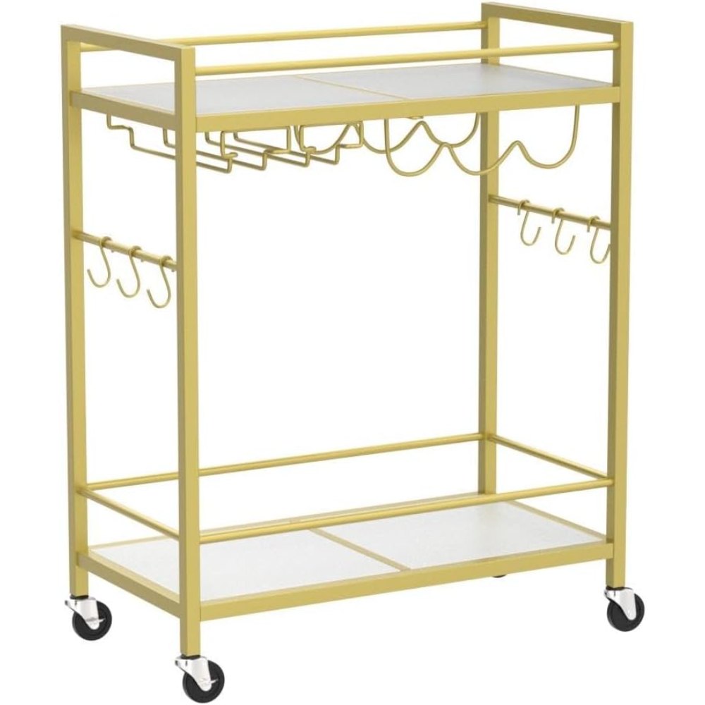 Gold Bar Cart, 23" wide, view 4