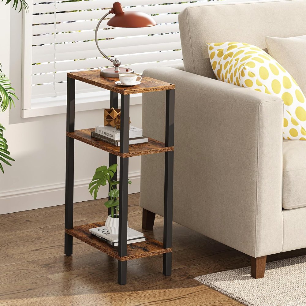Narrow Side Table, Brown, 15.8" wide, view 2