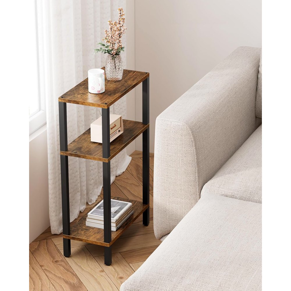 Narrow Side Table, Brown, 15.8" wide, view 6