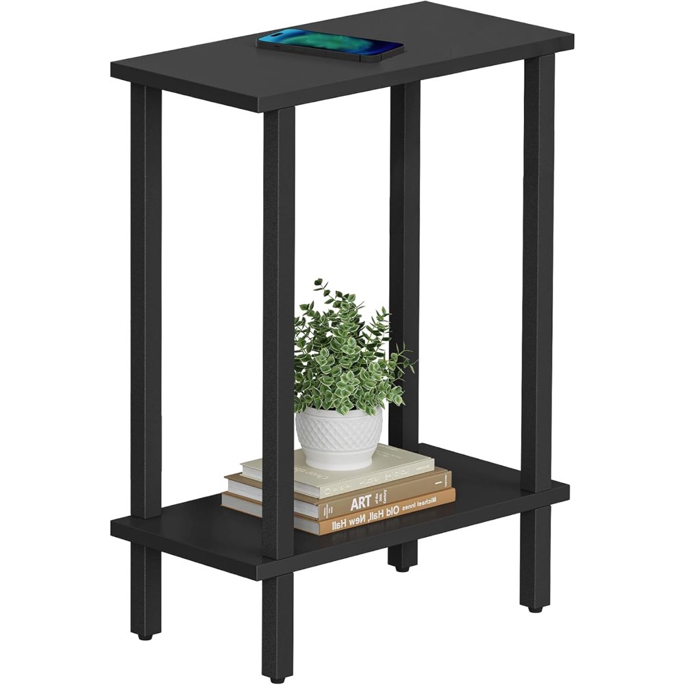 Narrow Side Table, Brown, 15.8" wide, detail 8