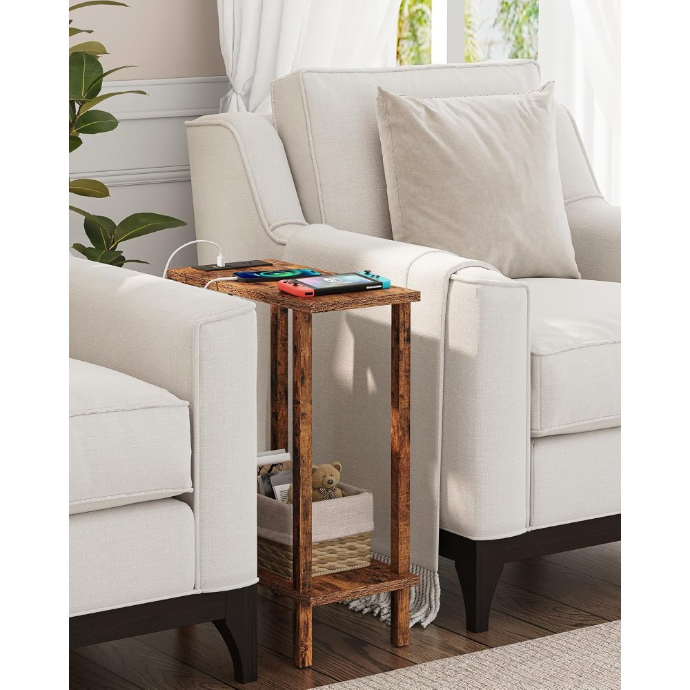 Narrow Side Table, Pure Brown, view 4