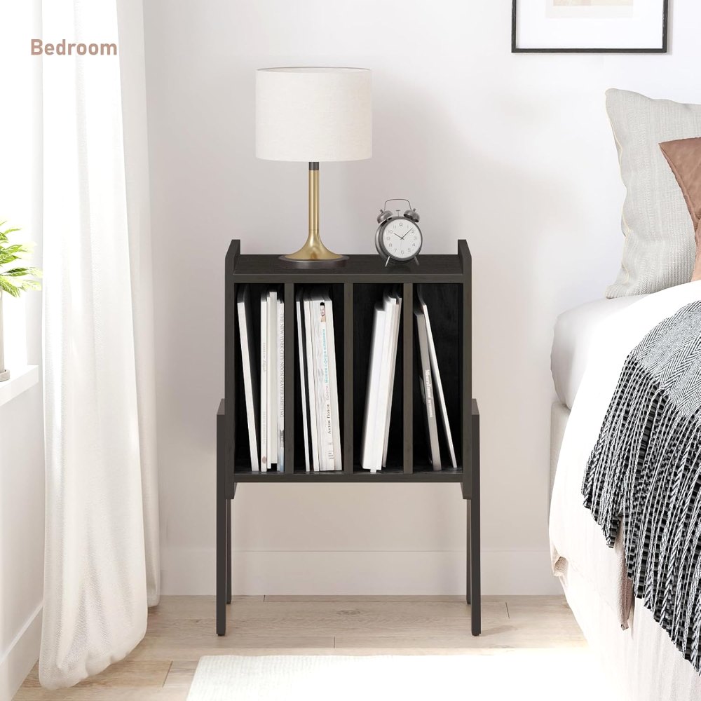 Record Player Stand, Black, view 5