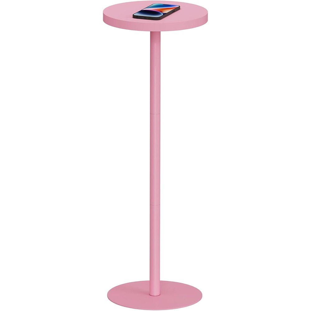 Tall Round Side Table, Pink, view 8