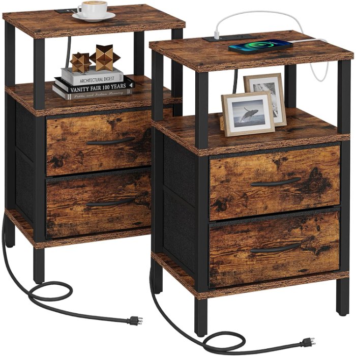 End Table, Brown, 15.4" wide